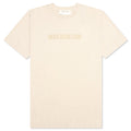 Studded Mirrored Logo Tee - Light Tan