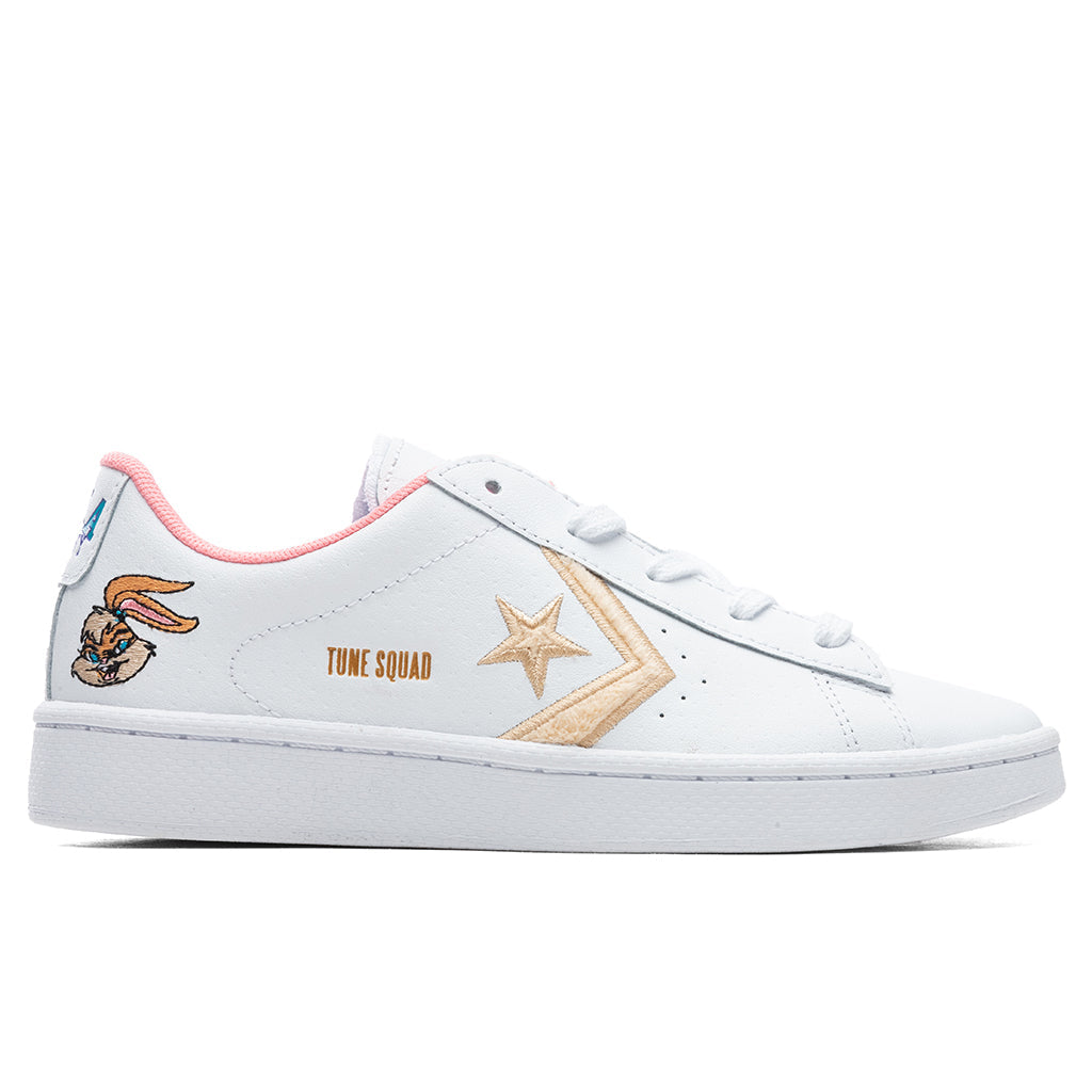 Kid's Pro Leather Ox "Space Jam" - White/White Onyx