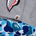 Abc Camo Side Shark Sweat Shorts - Blue