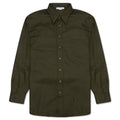 Linen Blend Shirt - Dark Olive