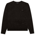 Wool Crew Neck Sweater - Grey/Brown