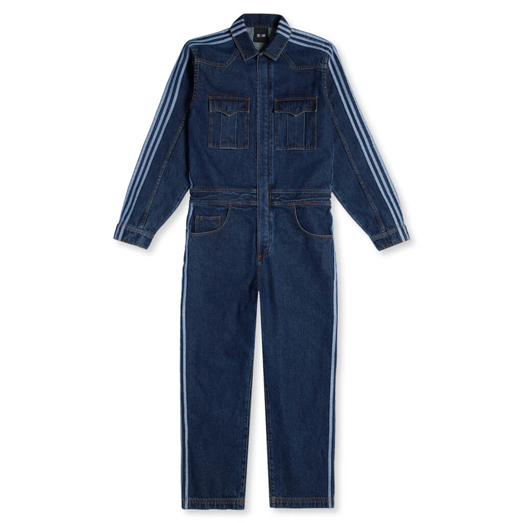 IVY PARK Denim Snap Suit - Dark Denim