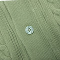 Cableknit Cardigan-Aventurine Green