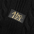 Cableknit Crewneck - Anthracite Black