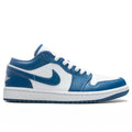 Women's Air 1 Low - White/Dark Marina Blue
