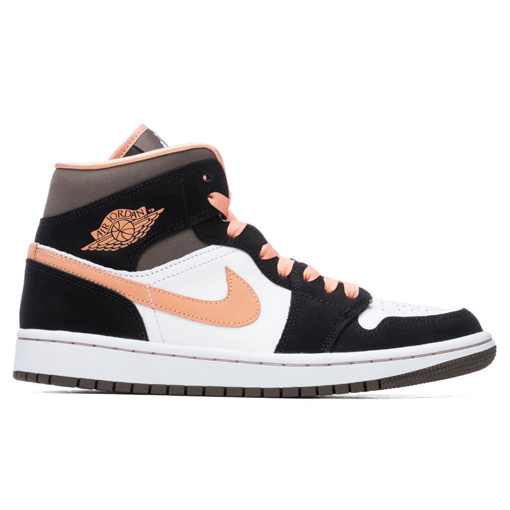 Women's Air 1 Mid SE - White/Apricot Agate
