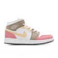 Air Jordan 1 Mid SE (GS) - White/Vivid Green