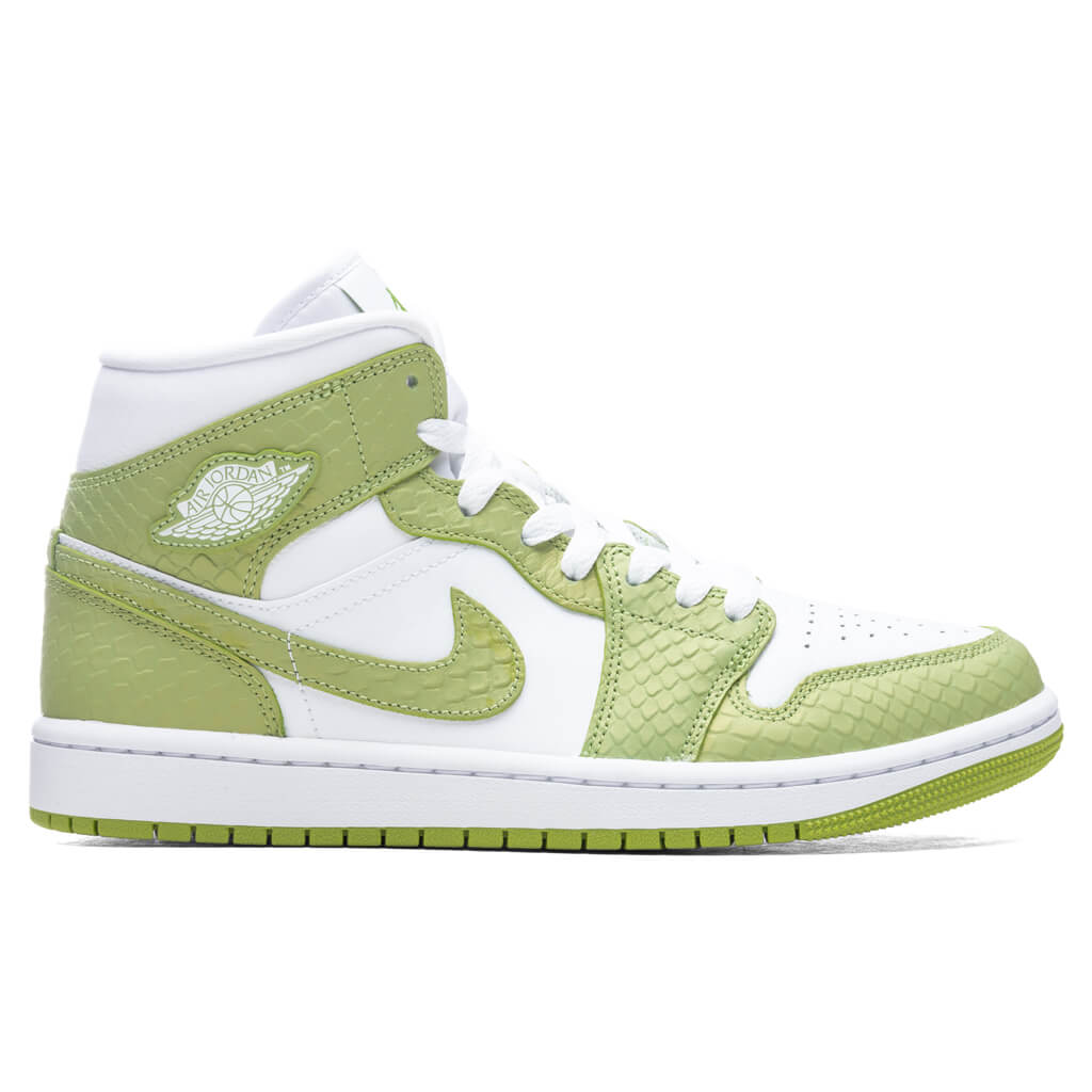 Women's Air 1 Mid SE - White/Vivid Green/White