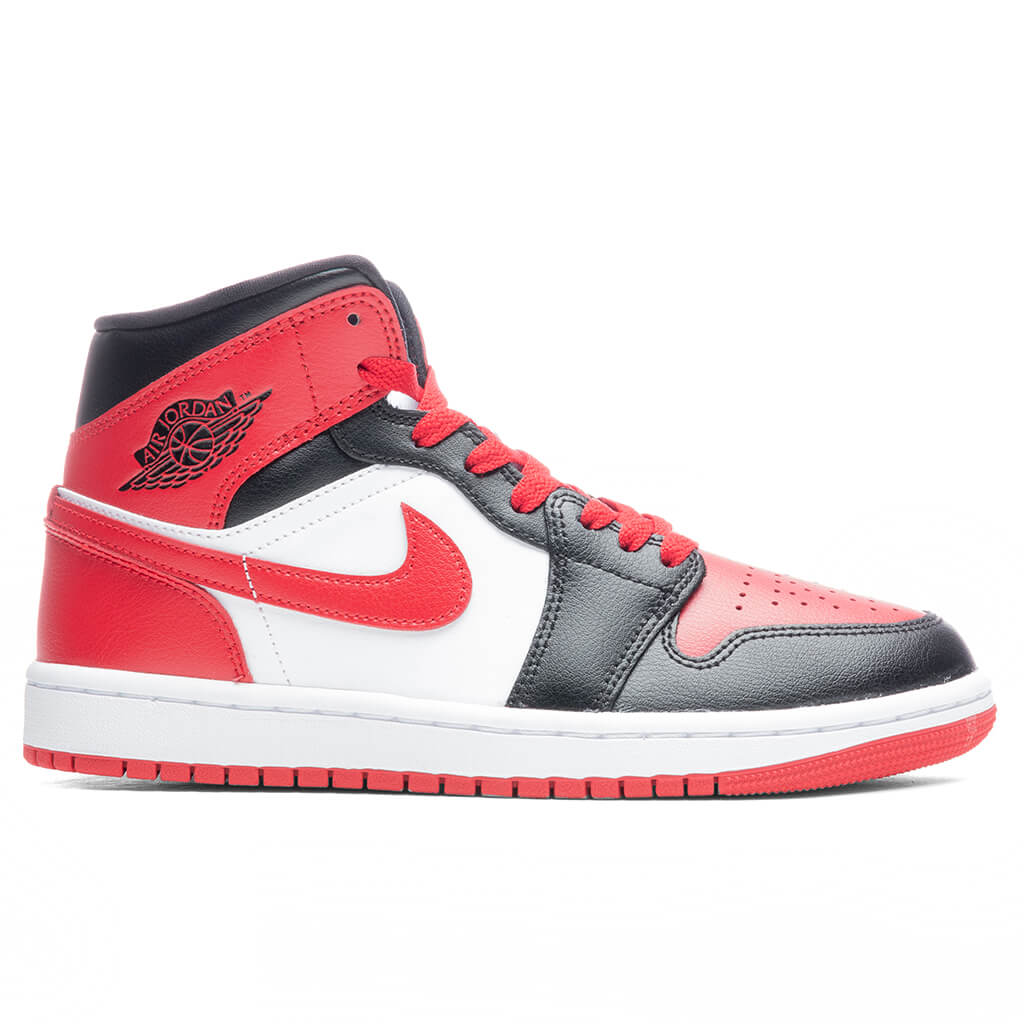 Women's Air 1 Mid - Black/Gym Red/White
