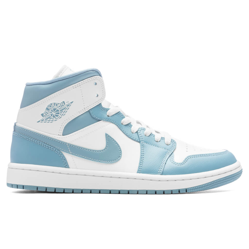 Women's Air 1 Mid 'UNC' - Sail/Worn Blue