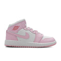 Air Jordan 1 Mid (GS) - Pink Foam/White/Fire Red