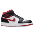 Air Jordan 1 Mid (GS) - White/Gym Red/Black