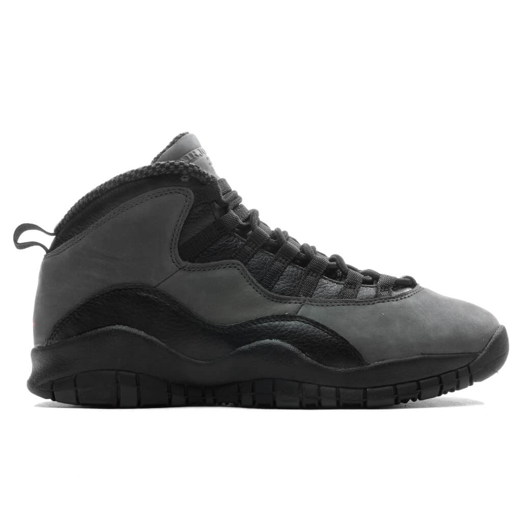 Air 10 Retro 'Shadow' - Charred Grey/True Red/Black
