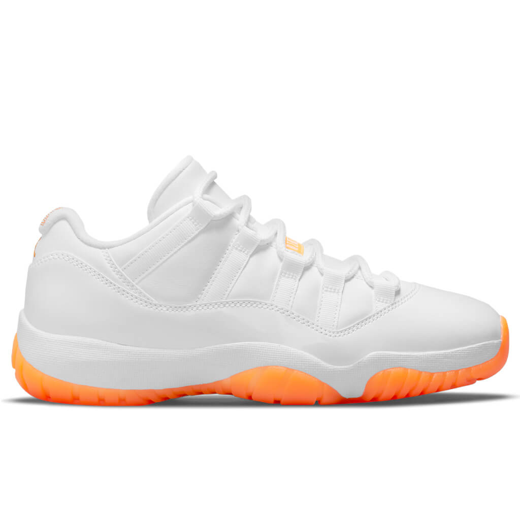 Women's Air 11 Retro Low - White/Bright Citrus