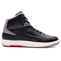 Air Jordan 2 'Black Cement' - Black/Cement Grey/Fire Red