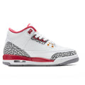 Air Jordan 3 Retro (GS) - White/Light Curry/Cardinal Red