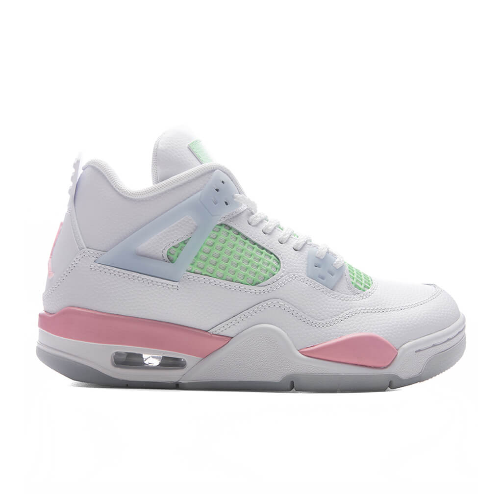 Air 4 Retro 'Valentine's Day' (GS) - White/Medium Soft Pink/Half Blue