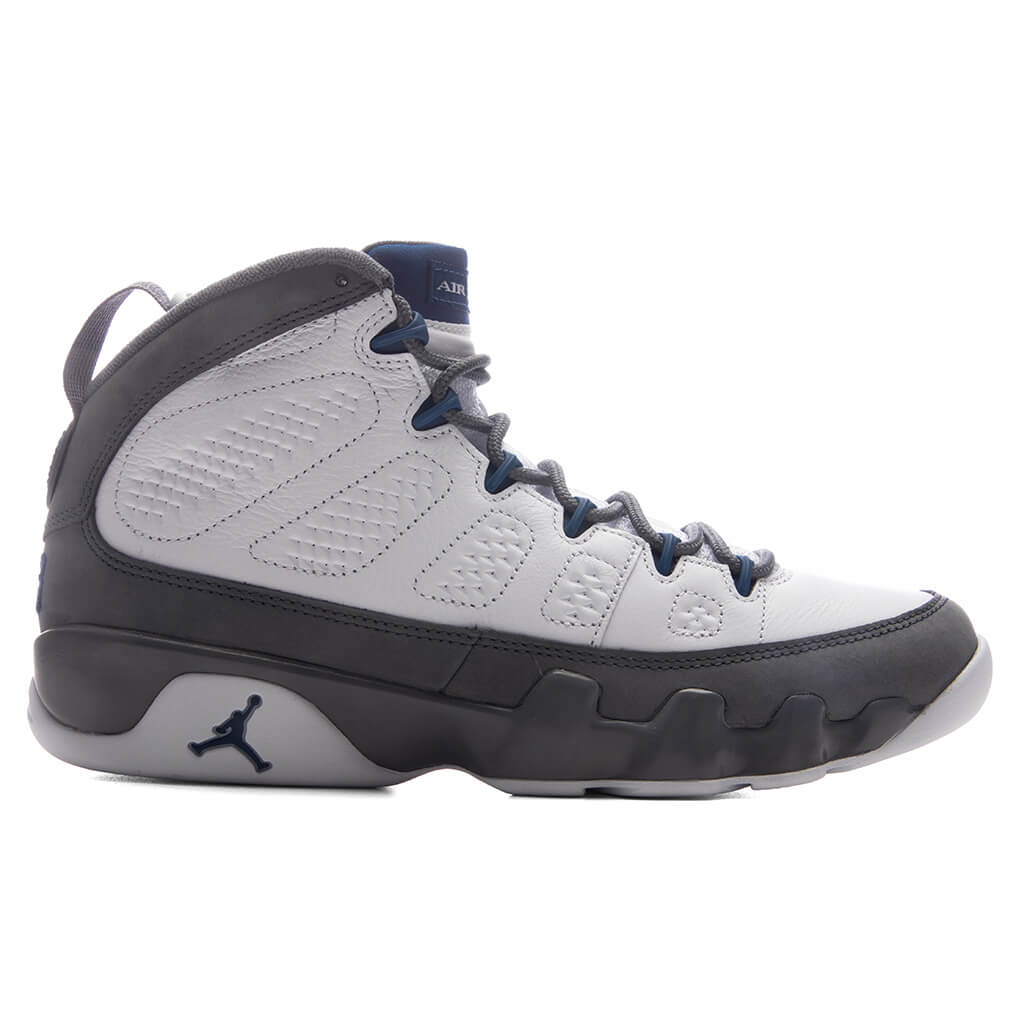 Air 9 Retro 'Flint Grey' - White/French Blue/Flint Grey