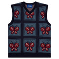 Awake Butterfly Sweater Vest - Blue/Red