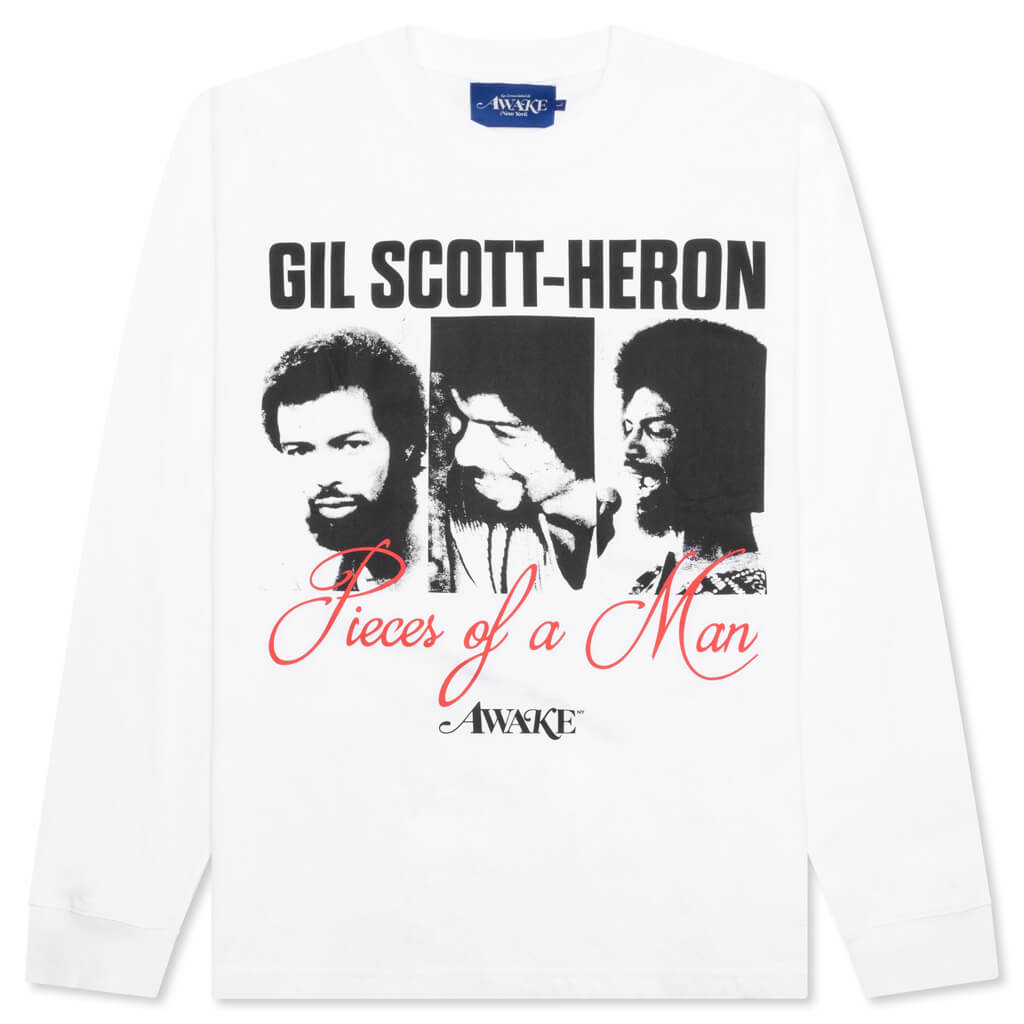 Gil Scott Heron L/S Tee - White