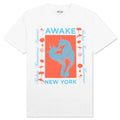 Awake Seahorse Tee - White
