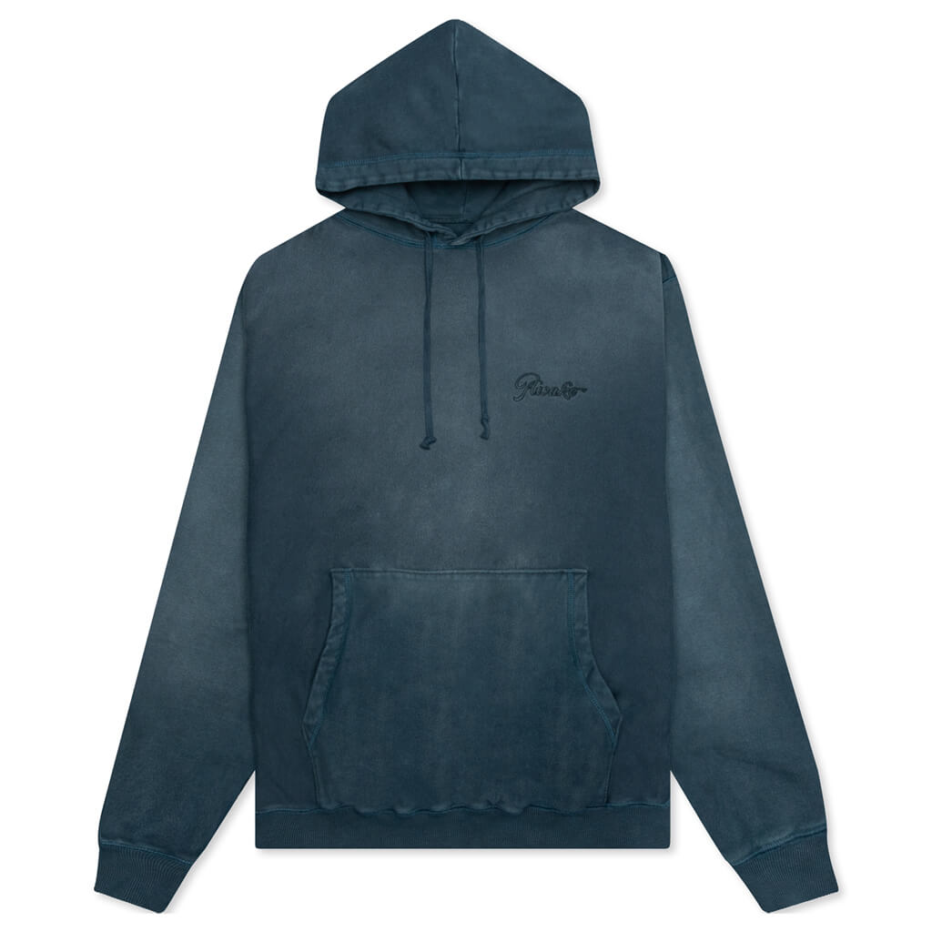 Awake Sunbleached Logo Hoodie - Blue