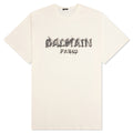 Charcoal T-Shirt - Beige/Noir