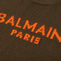Merino Pullover - Kaki/Orange