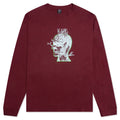 Brain Roots L/S Tee - Maroon