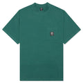 Heavyweight Jersey Mockneck Pocket Shirt - Green