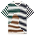 Organic Paneled Stripe Shirt - Natural
