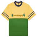 Paneled Football Mesh Shirt - Yellow