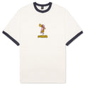S/S Ringer Tee - White