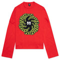 Spit It Oversized Cropped Boxy Sweater - Red