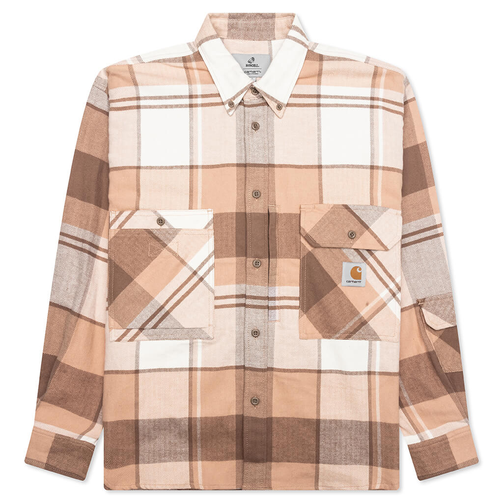 Invincible L/S Work Shirt Max - Coca Mocha
