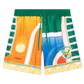 Reve De Tennis Silk Shorts w/ Drawstrings - Multi