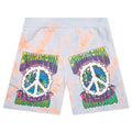 Chinatown Peace Earth Clouds Tie-Dye Sweatshorts - Tie-Dye
