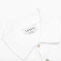 Classic FIt Polo with Logo Emblem Detail - Optic White