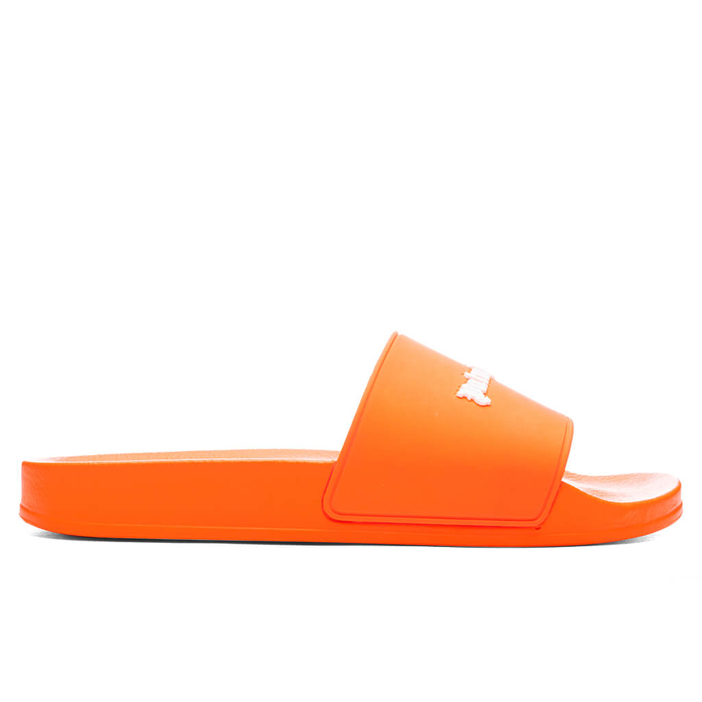 Classic Logo Pool Slider - Orange Fluorescent