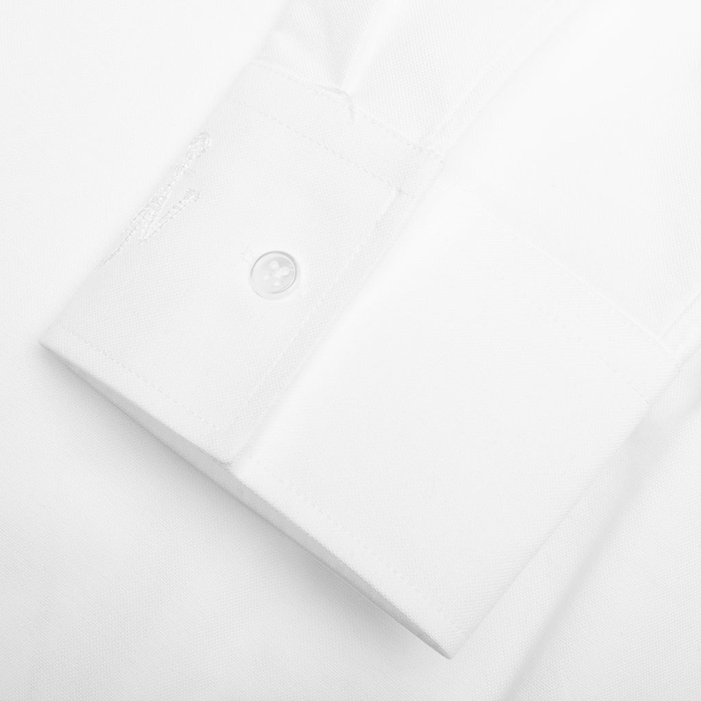 Classic Fit Cotton Oxford Shirt - White