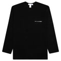 L/S Chest Logo Tee - Black