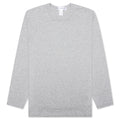 Small Back Logo L/S Tee - Grey