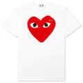 Women's Red Emblem Heart T-Shirt - White/Red