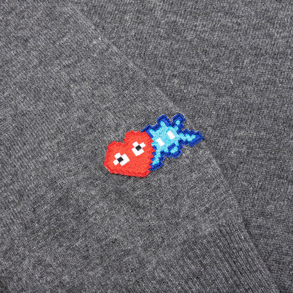 the Artist Invader Button Cardigan - Grey