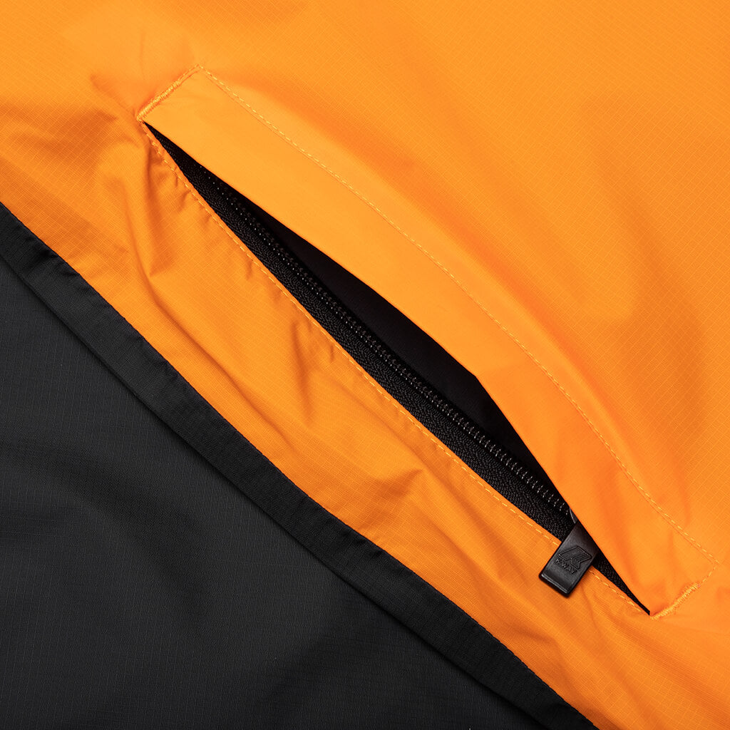 K-Way Logos Full Zip Jacket - Orange/Black