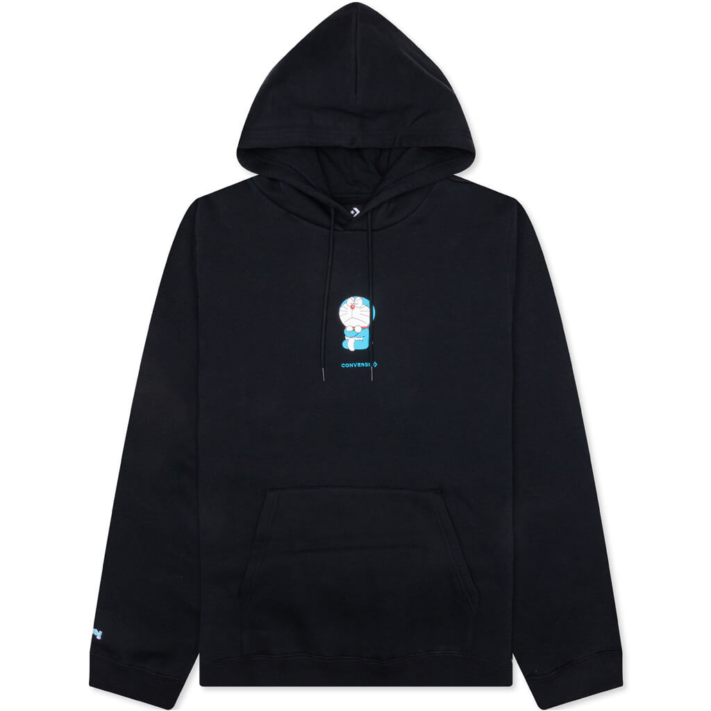 Doraemon Graphic Hoodie - Black