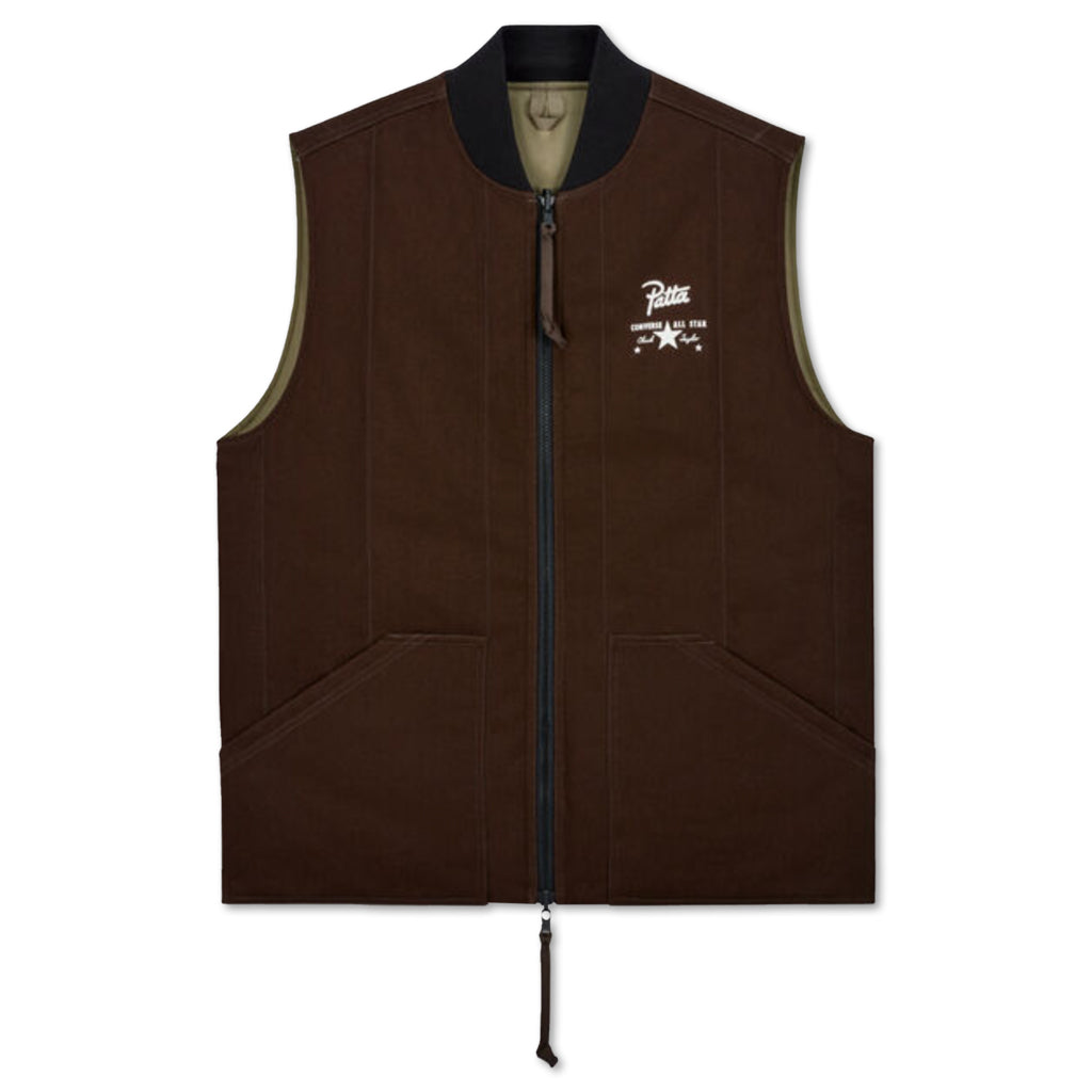 Patta Four-Leaf Clover Utility Reversible Padded Vest - Java