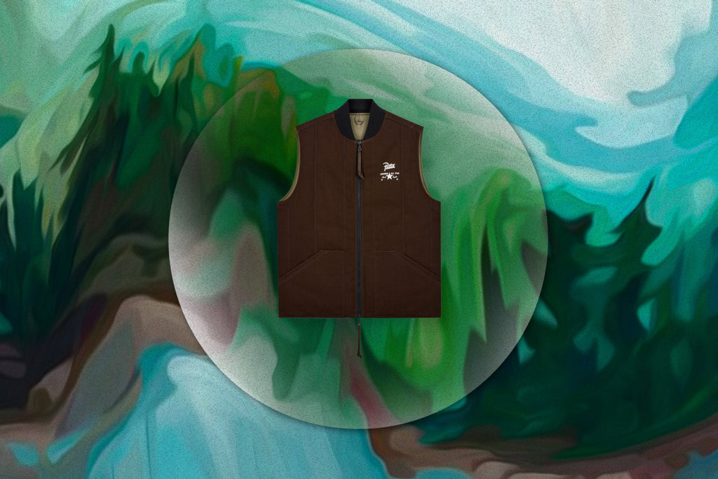 Patta Four-Leaf Clover Utility Reversible Padded Vest - Java