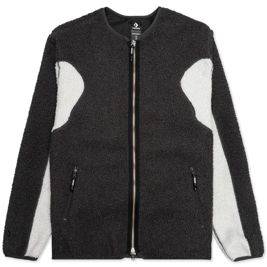 Slam Jam Sherpa Jacket - Black/Grey