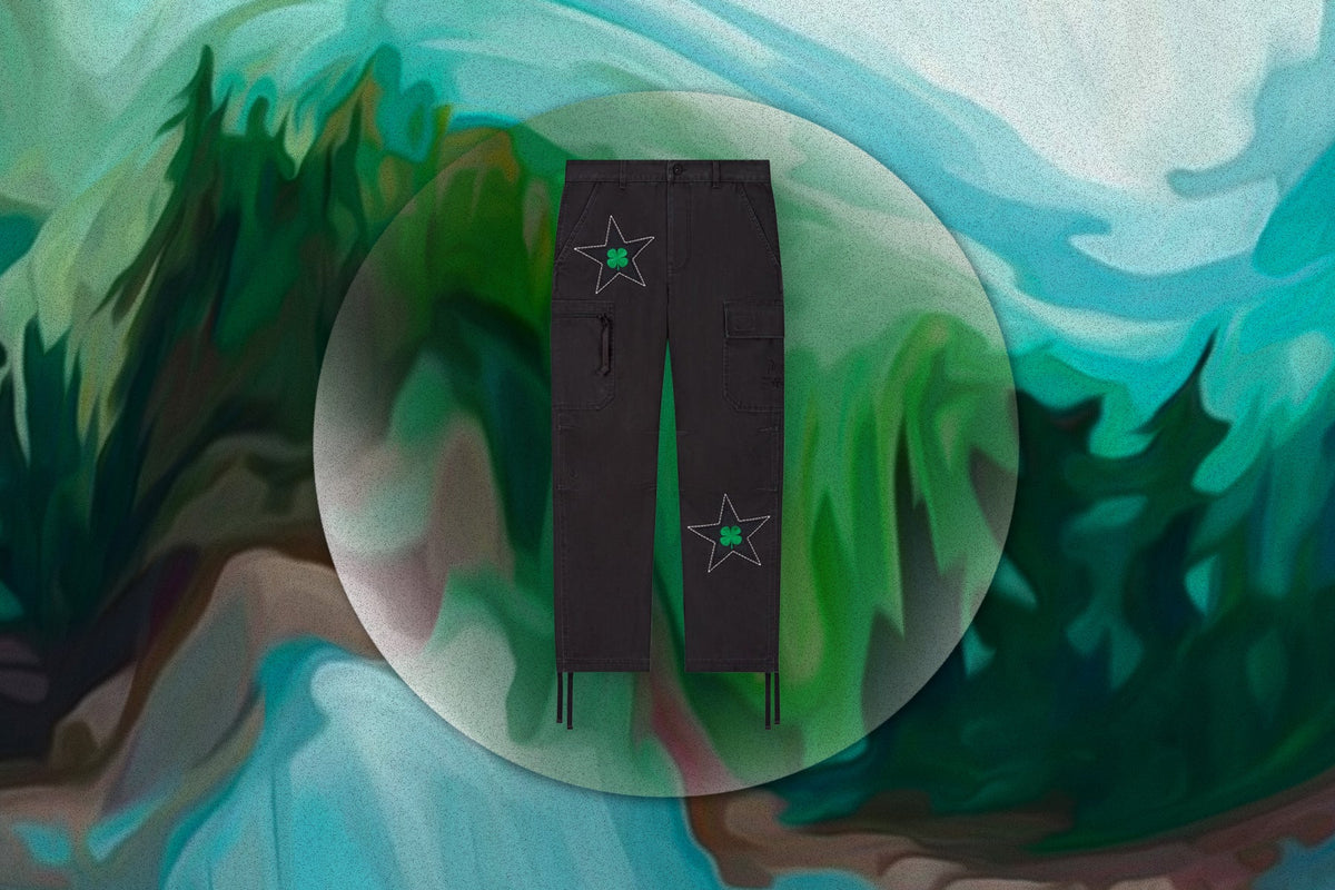 Patta Four-Leaf Clover Cargo Pant - Black
